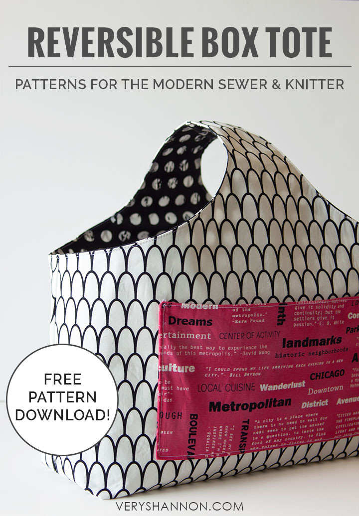 Knitting Project Tote Bag - Sew Modern Bags