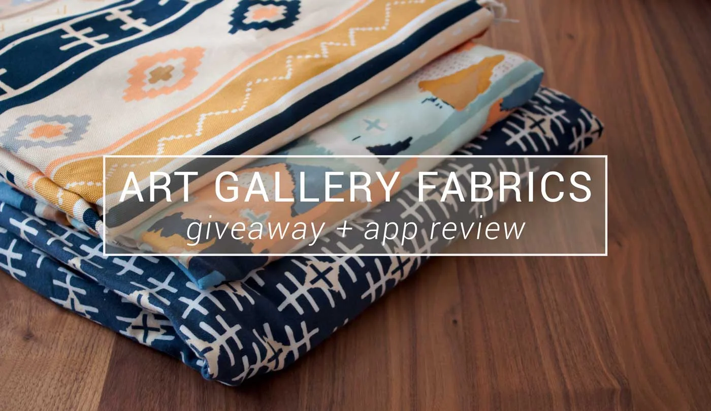 GIVEAWAY || ART GALLERY FABRICS GIVEAWAY + APP REVIEW