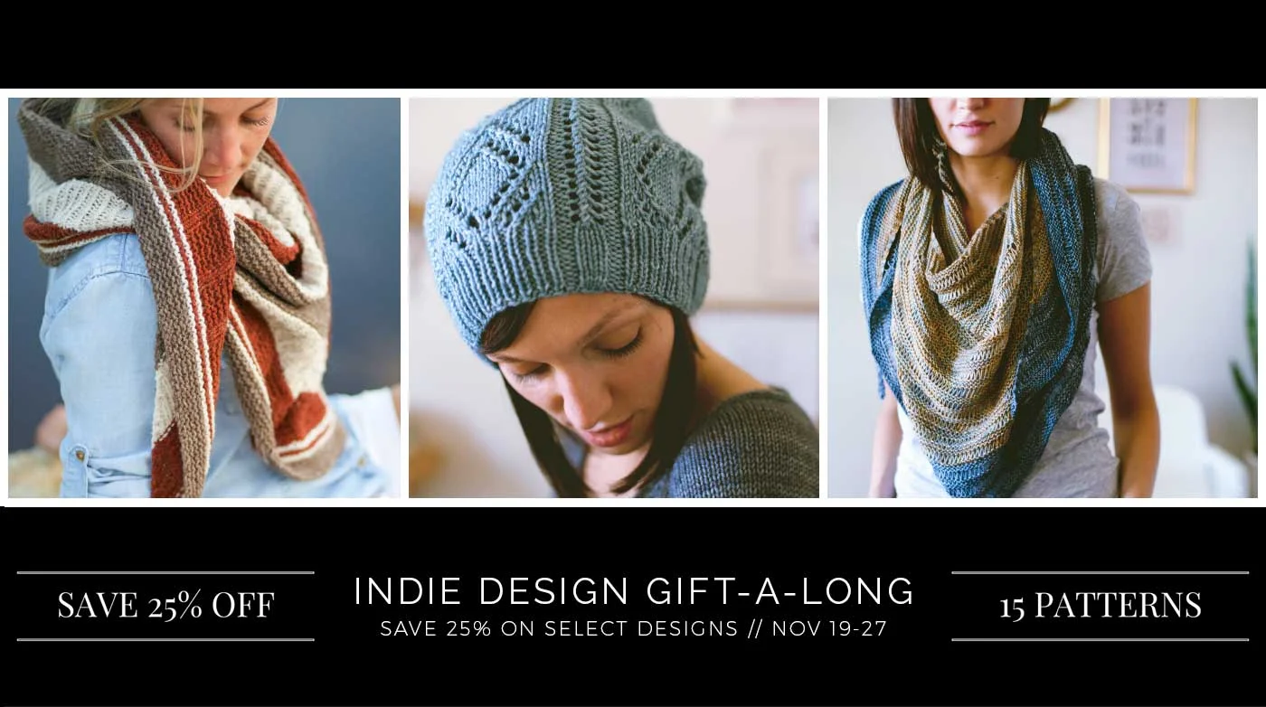 SALE || SAVE 25% ON SELECT PATTERNS FOR THE INDIE GIFT-A-LONG 2015!