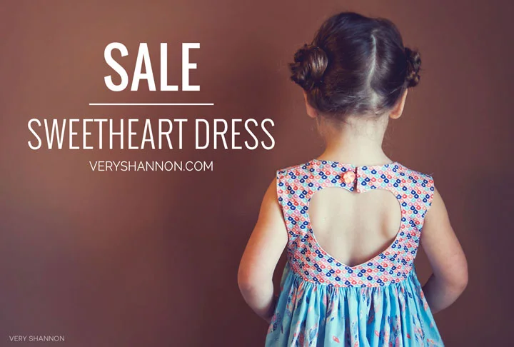 SALE || SWEETHEART DRESS PATTERN SALE!