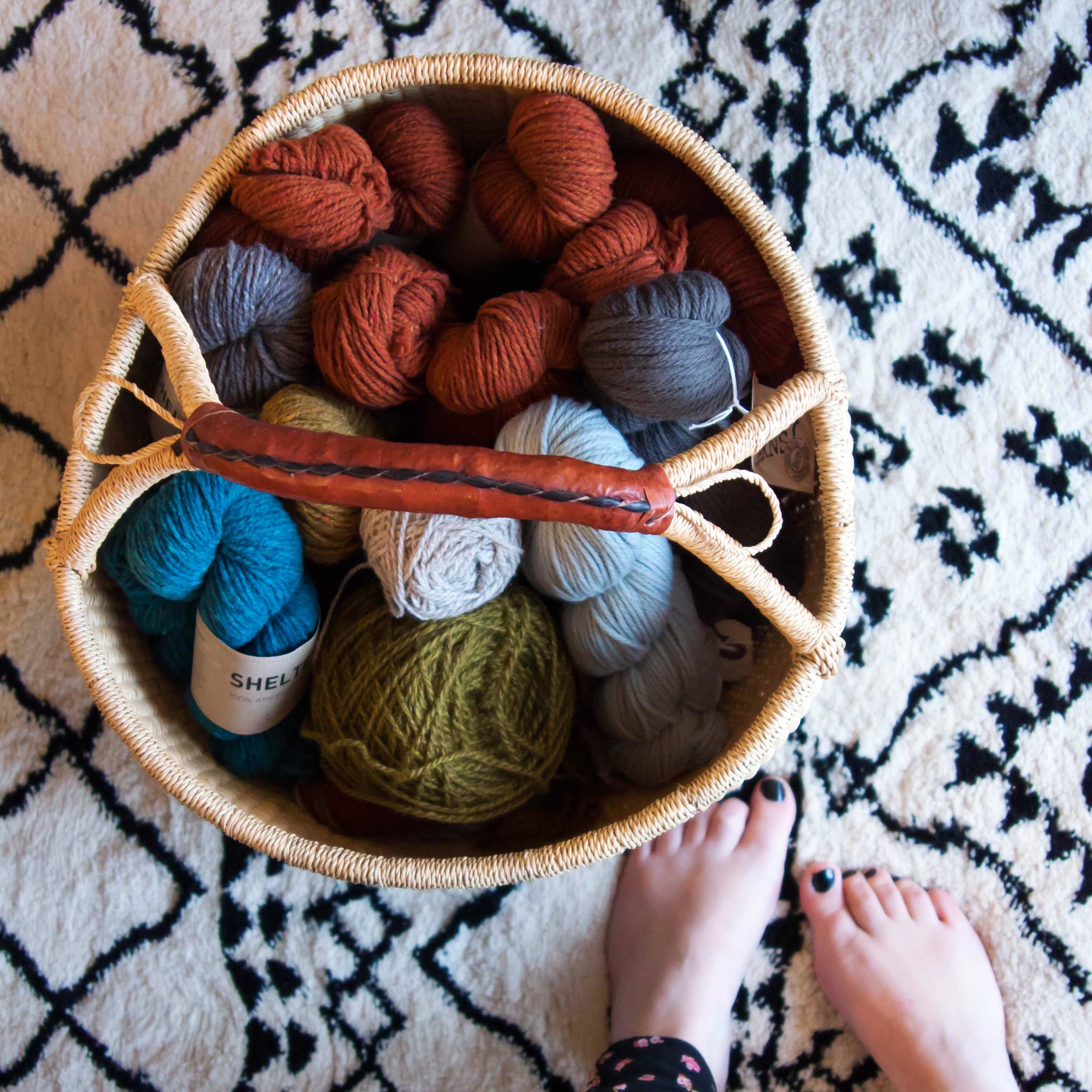 yarn basket on VeryShannon.com