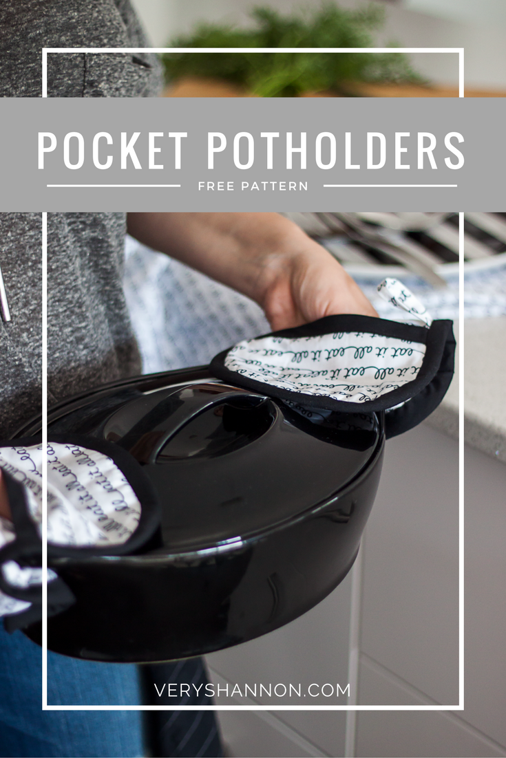 Pocket Potholders Free PDF Sewing Pattern — VERY SHANNON