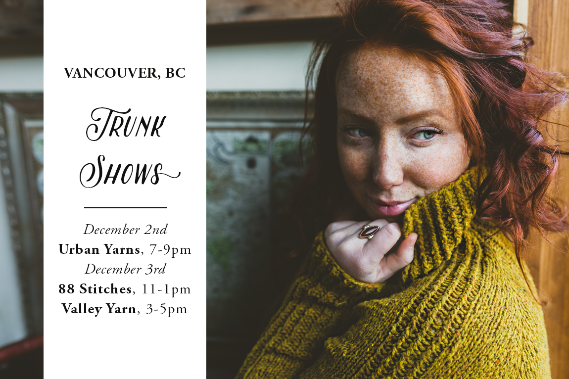 EVENT || VANCOUVER TRUNK SHOWS & SIGNINGS