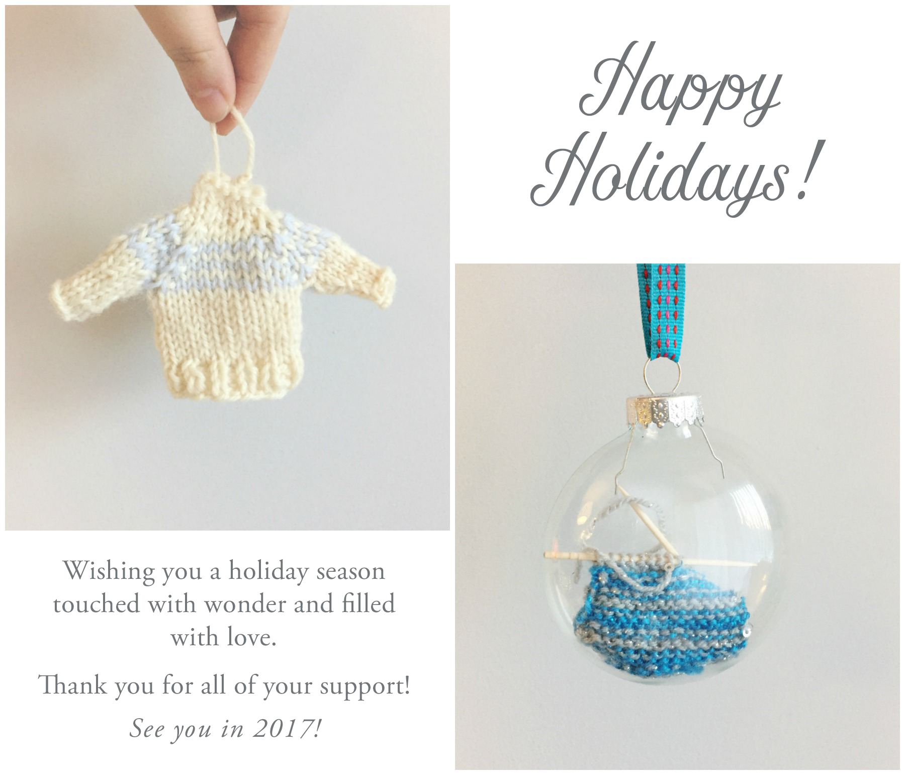HAPPY HOLIDAYS TO YOU AND YOURS!