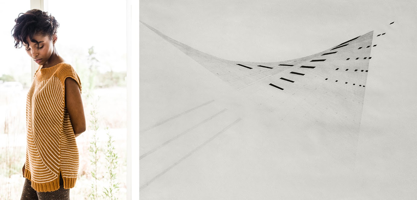 LEFT: Nasreen top by Lana Jois / RIGHT: Nasreen Mohamedi, Untitled
