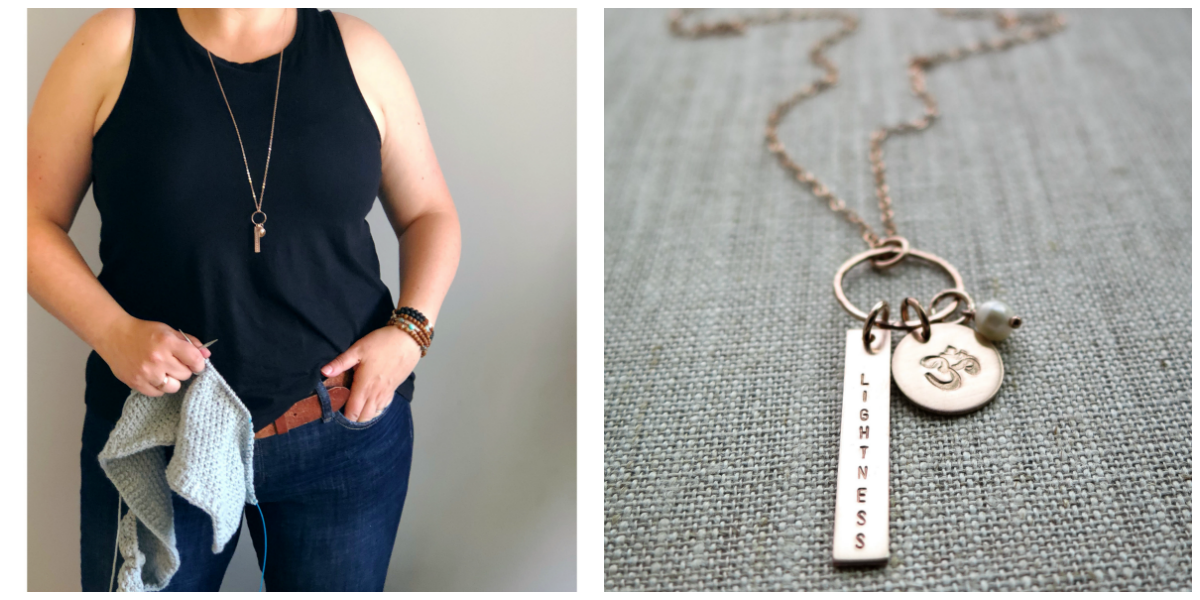 Custom Word of the Year Necklace by Betsy Farmer Designs
