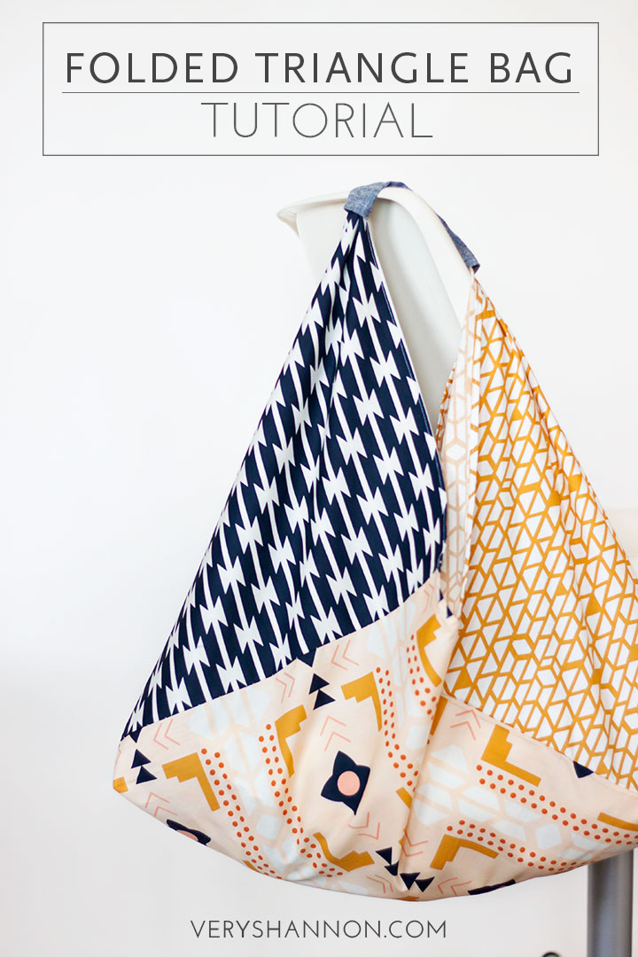 SEWING || FOLDED TRIANGLE FAT QUARTER BAG TUTORIAL