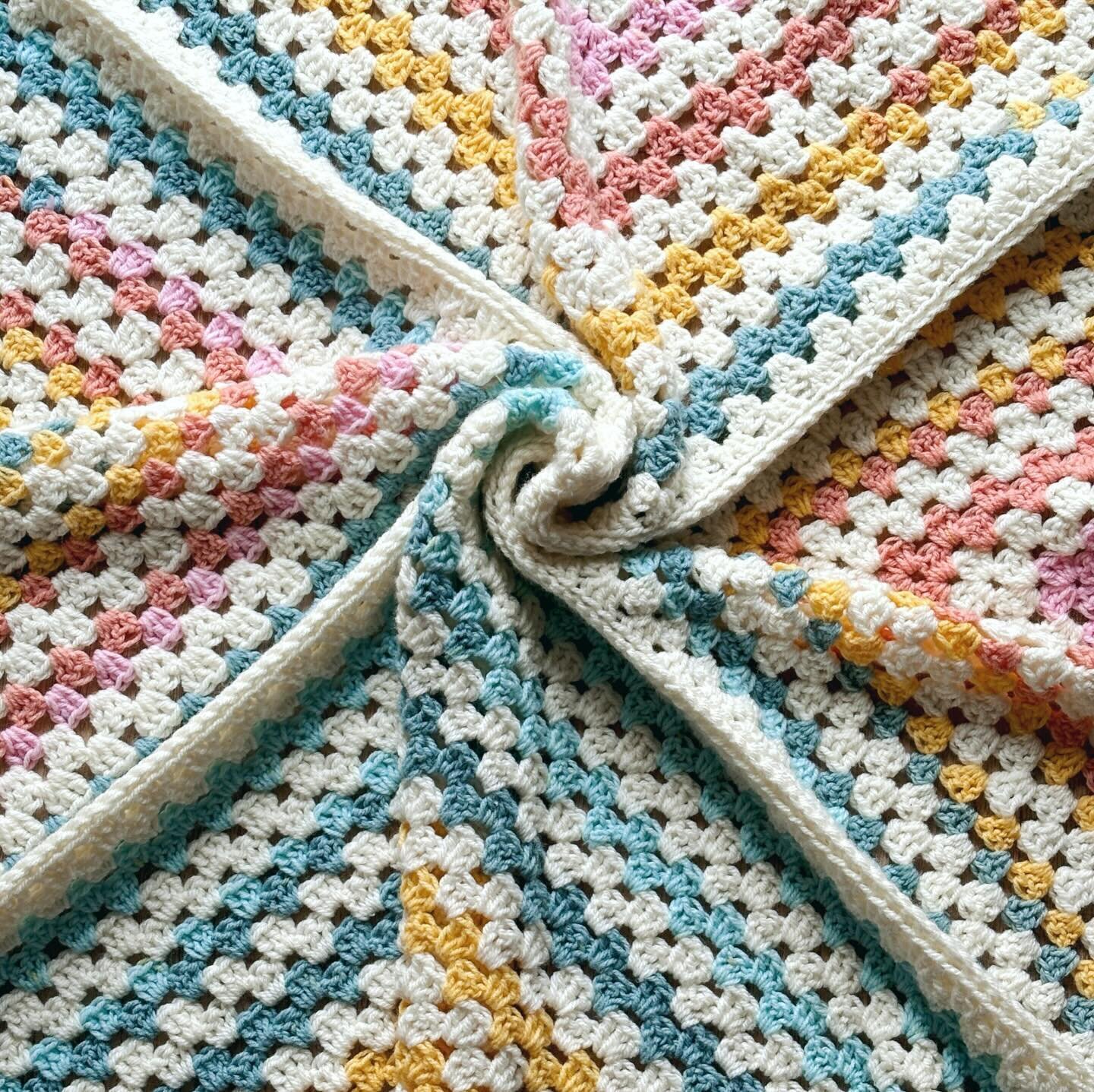 Curled up in this cozy today. Enjoyed every stitch of this fun pattern! 🌈
 
I crocheted it back in early November and it was such a quick and enjoyable project. I didn&rsquo;t bother with gauge and made it sized perfectly for me. 💕 It&rsquo;s compr