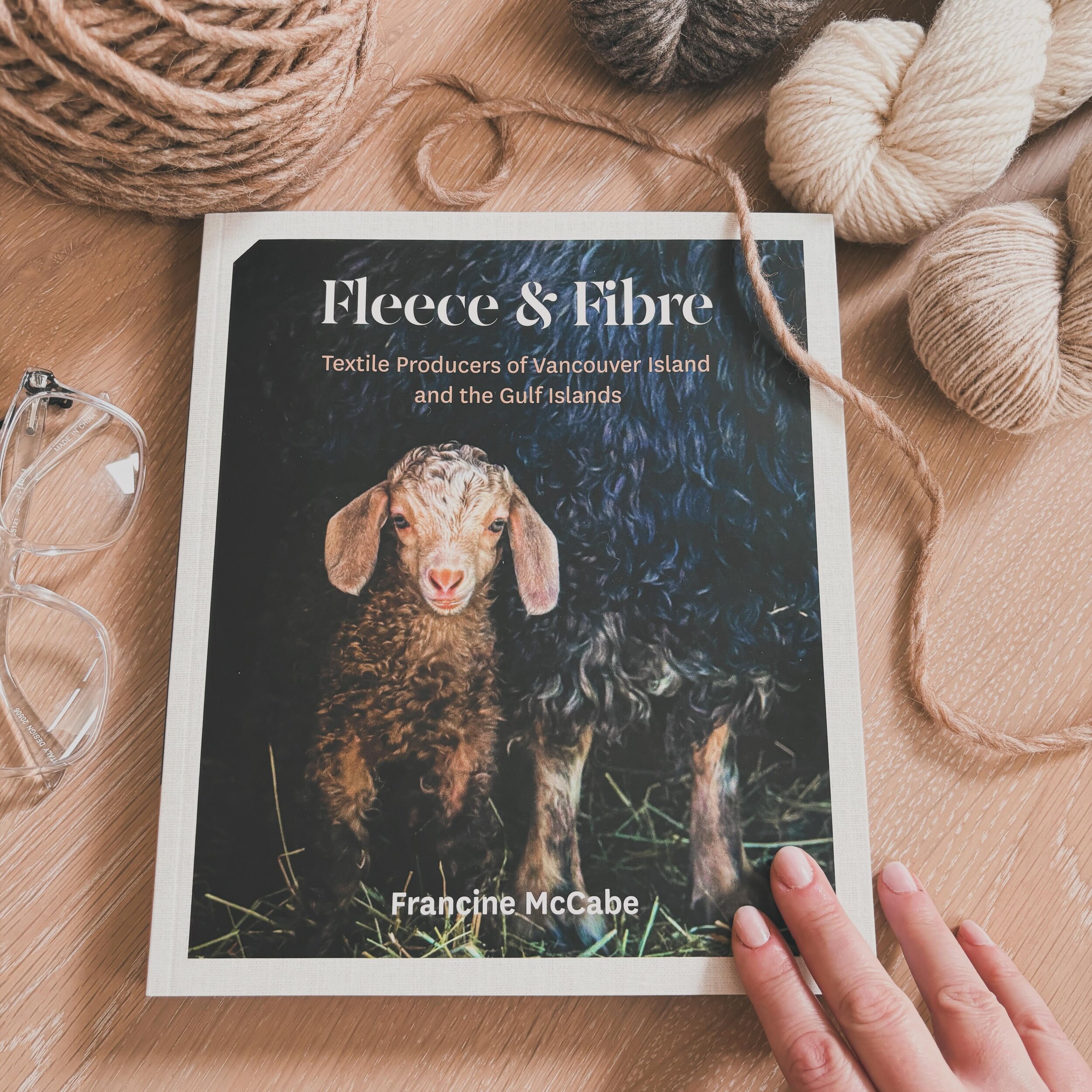 Reading and re-reading this fabulous new book - Fleece &amp; Fibre: Textile Producers of Vancouver Island and the Gulf Islands by Francine McCabe (@f.renee_fibreart). It&rsquo;s a fascinating and gorgeously photographed book that showcases this beaut