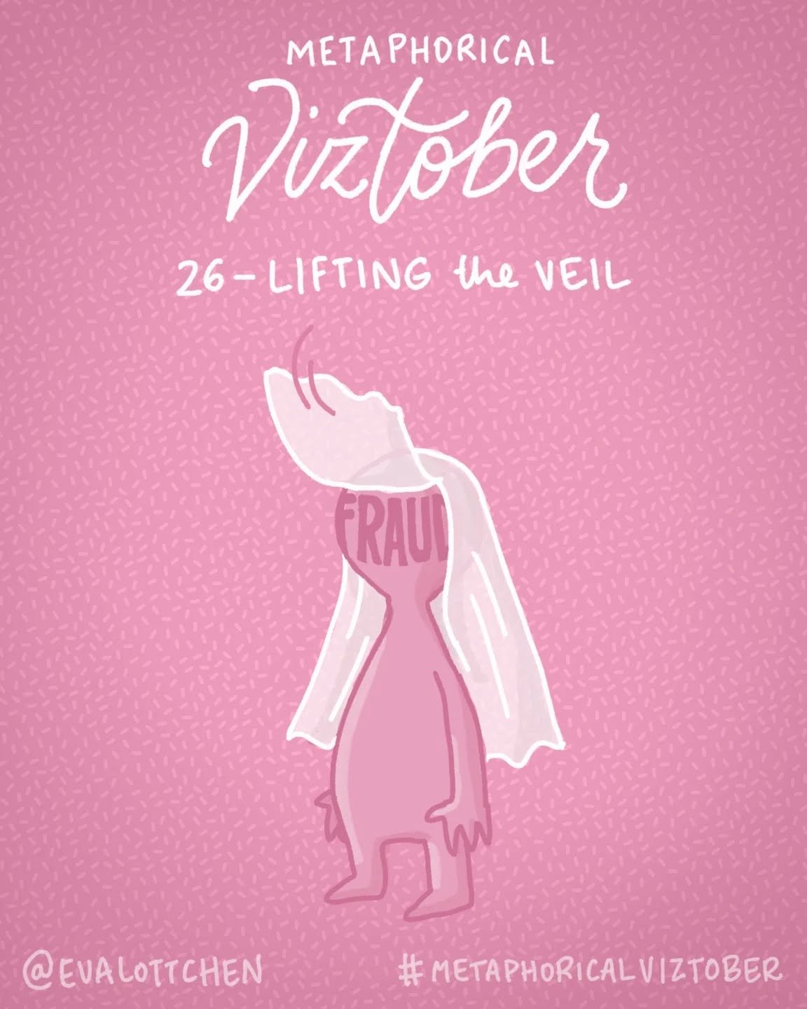 Viztober Day 26: Lifting the veil
[revealing something hidden, secret, or unknown]

#viztober #viztober2025 #metaphoricalviztober