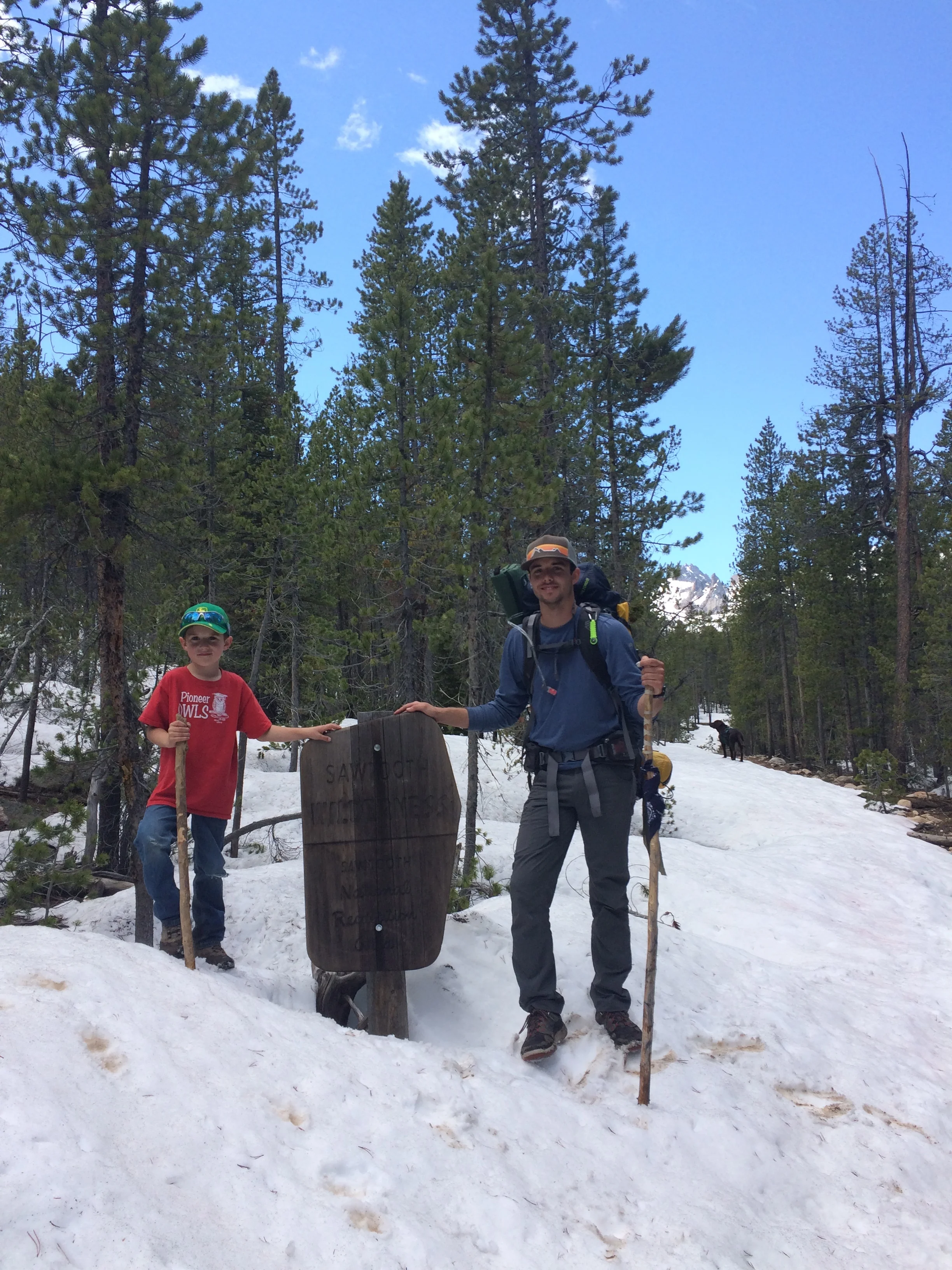  Liam and Jacks, spring hiking 