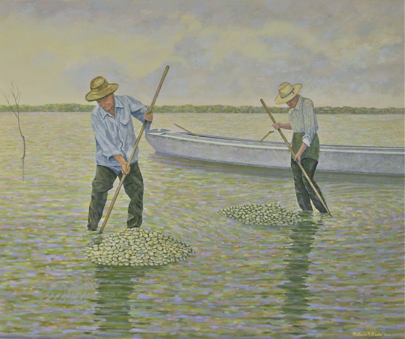 Raking Clams (Inspired by A. Aubrey Bodine)