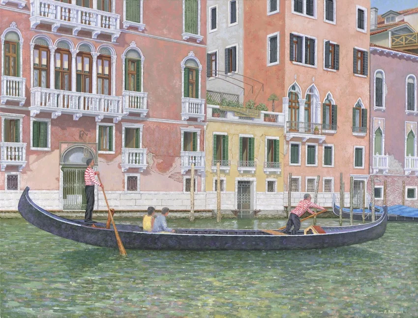 Along the Grand Canal in Venice