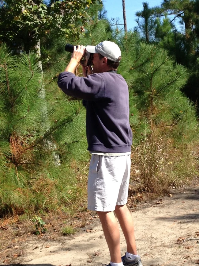William R. Beebe birding!