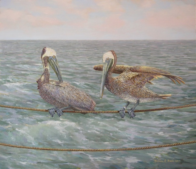 Balancing Act by William R. Beebe, 12 x 14, oil on board, SOLD