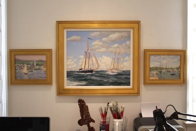 William R. Beebe Studio wall