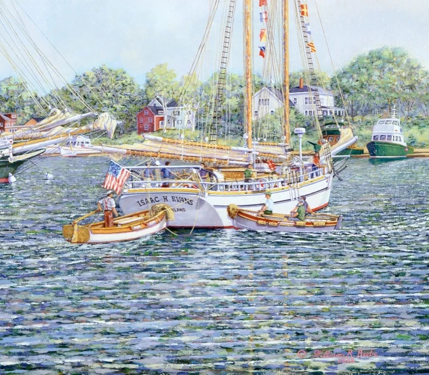 Flags Abound by artist William R. Beebe