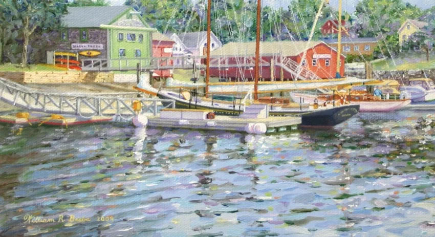 Camden's Inner Harbor by artist William R. Beebe