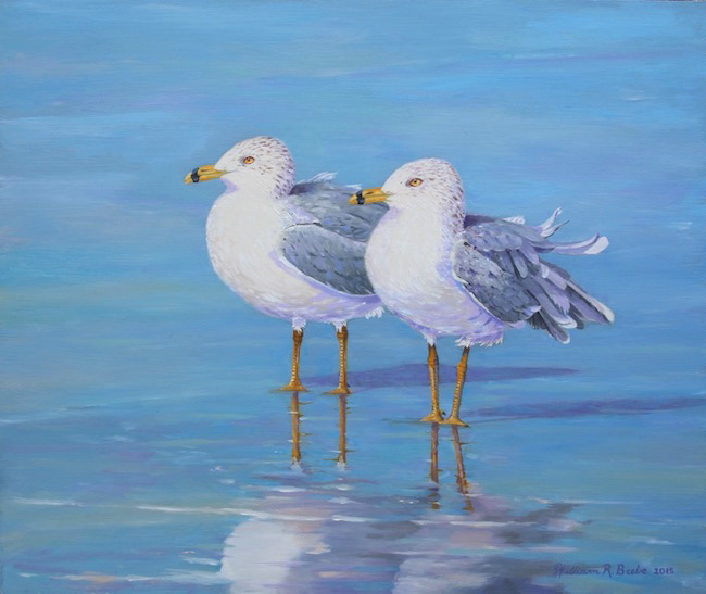 Side by Side by William R. Beebe, 12 x 14, oil on board, $2300