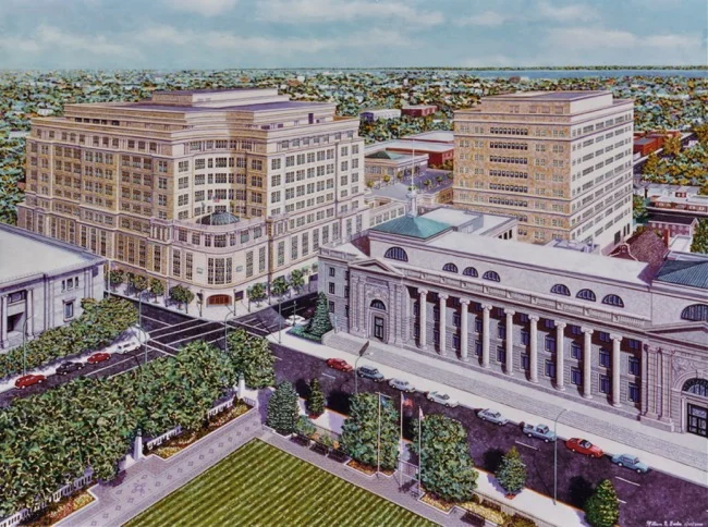 MBNA's Wilmington Headquarters, painting by William R. Beebe