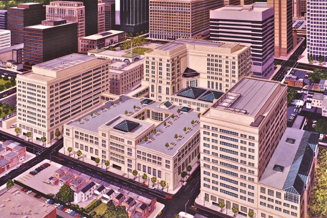MBNA's Wilmington Headquarters, painting by William R. Beebe
