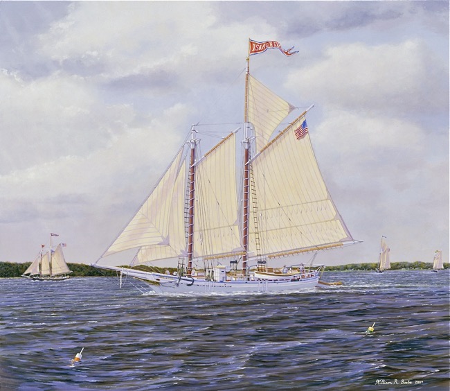 The Isaac H. Evans by William R. Beebe, 24 x 28, oil on board, $9000