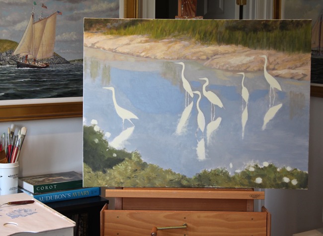 The Egrets and Mallows of Blackwater , Work in Progress by William R. Beebe