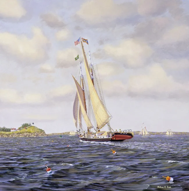 Heading Home by William R. Beebe, 24 x 24, oil on board, $11,000
