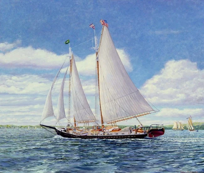The J & E Riggin by William R. Beebe, Merit Award Winner, NFS