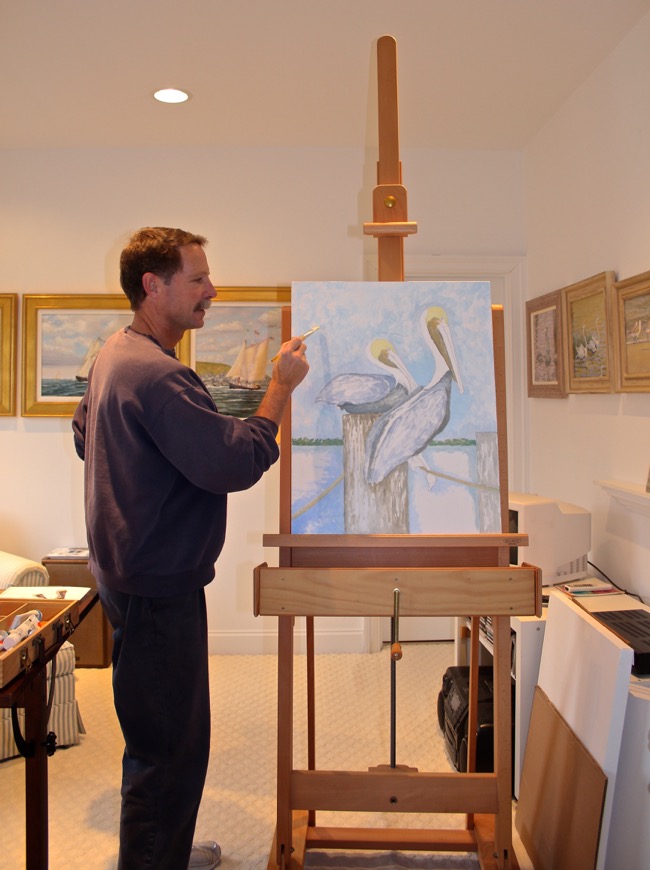 William R. Beebe in his Virginia studio in 2015