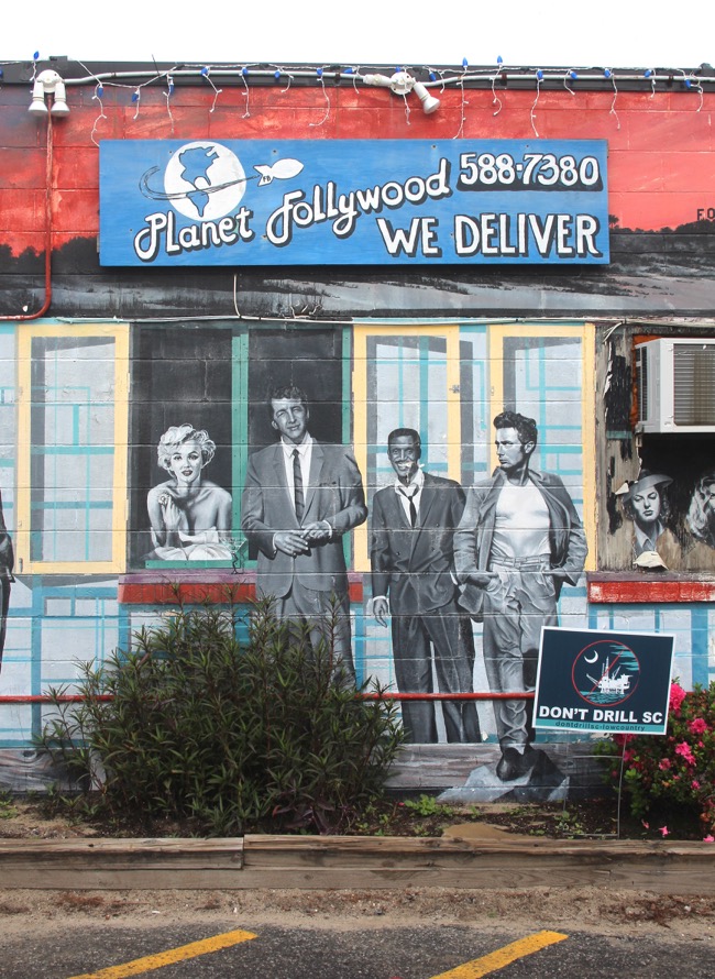 Marilyn, Dean, Sammy and James Dean, Planet Follywood, Folly Beach Photo by William R. Beebe