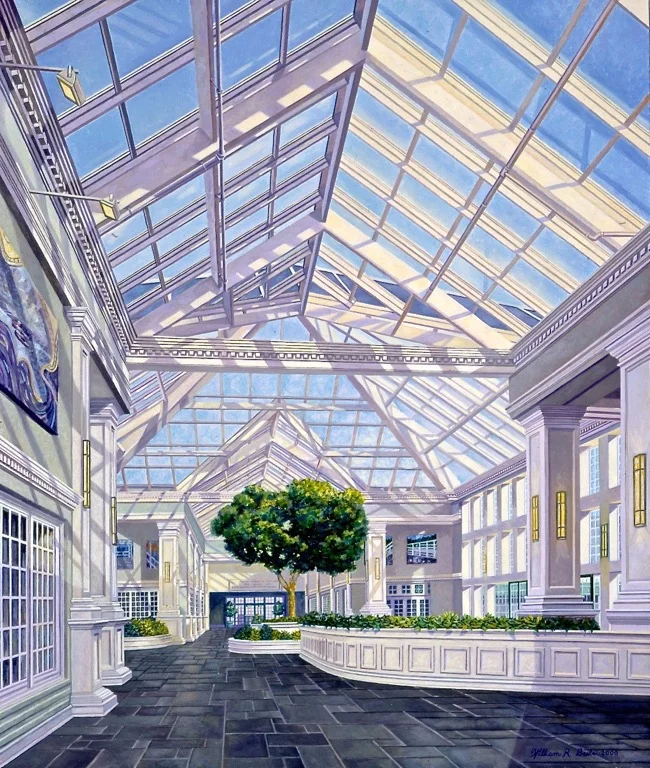 MBNA Belfast Office, painting by William R. Beebe