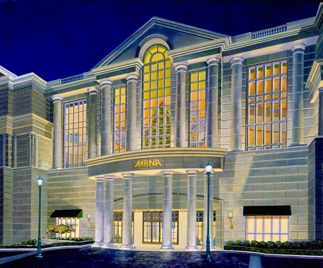 MBNA Wilmington Office, painting by William R. Beebe