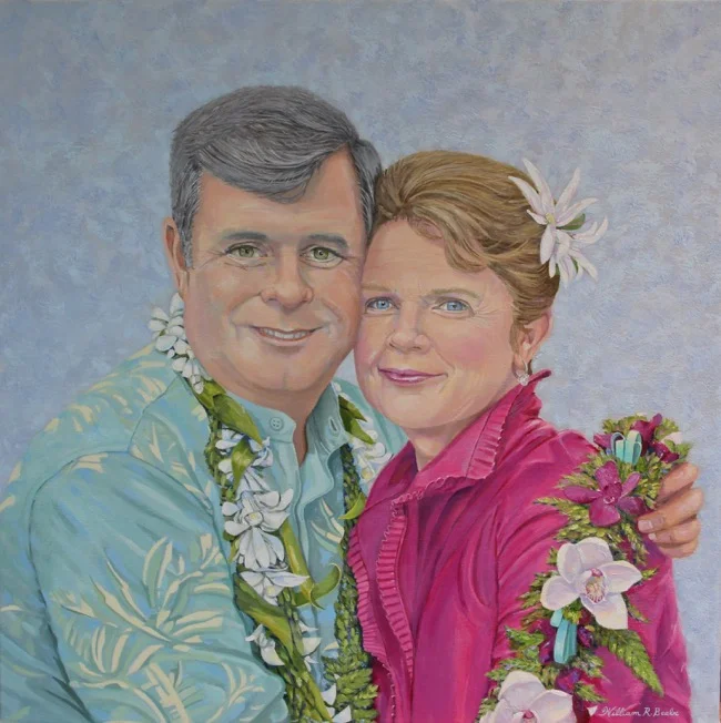 Magnant portrait by William R. Beebe, 20 x 20, oil on canvas, commissioned