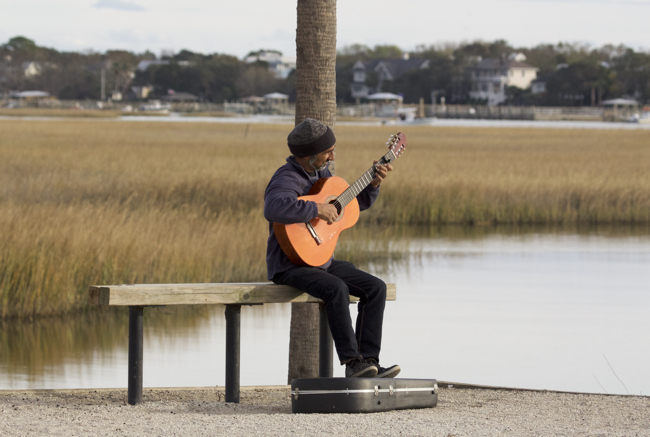 Strumming away!