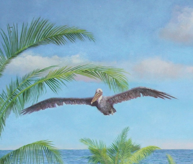 Big Brown leading the way! Painting (detail) by William R. Beebe