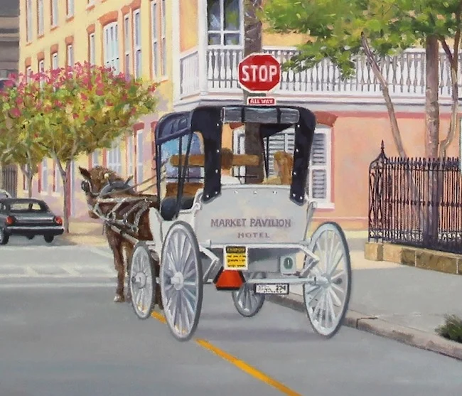 The Corner of Church and Queen , by William R. Beebe, detail shot