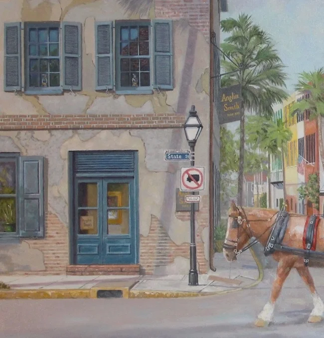 Touring the French Quarter in Charleston (detail shot) by William R. Beebe