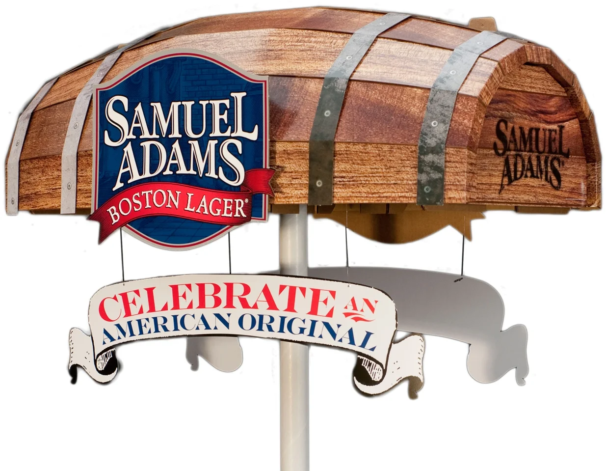 Samuel Adams Corrugated Barrel