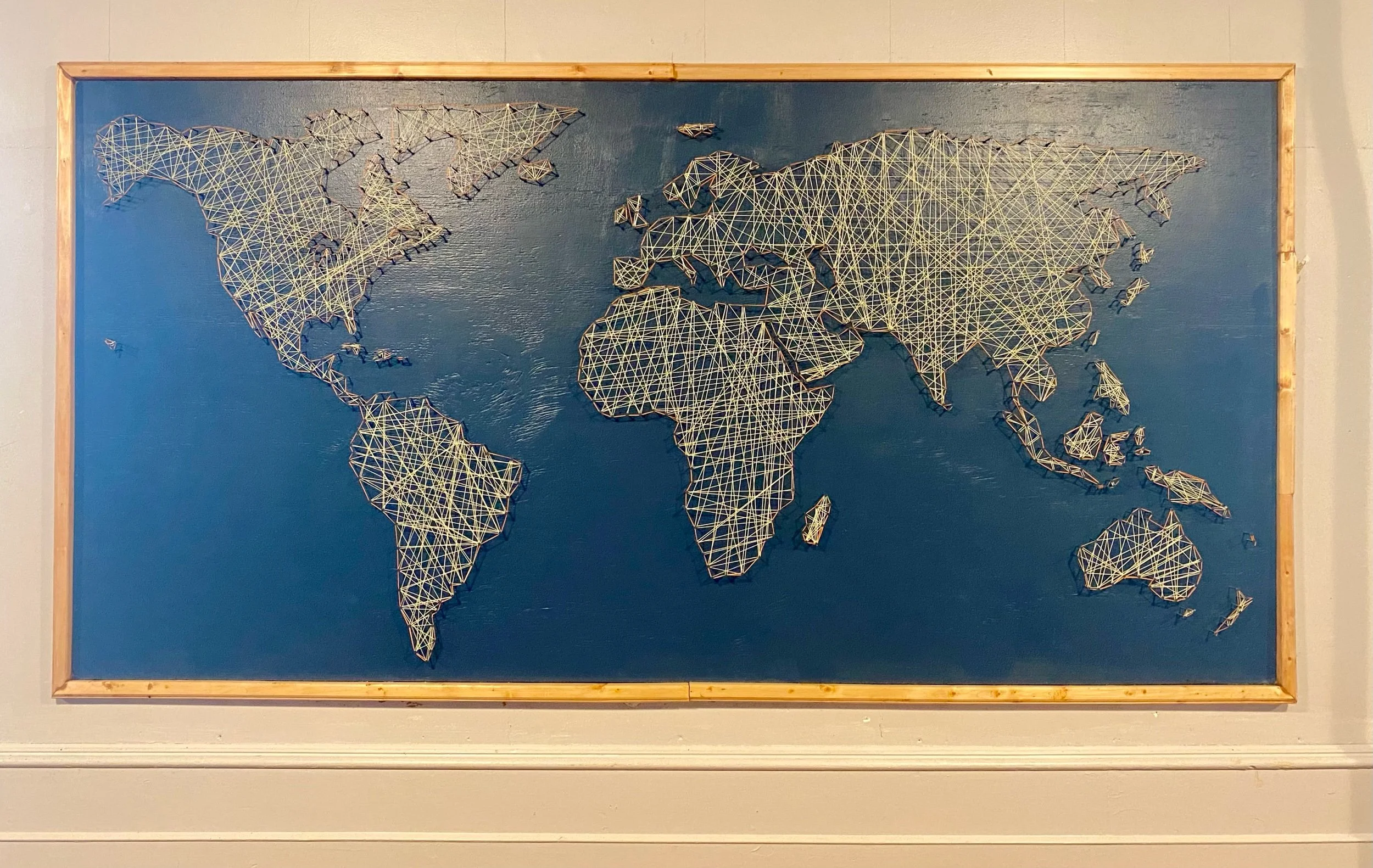 4’-0” x 8’-0” World Map @ Church Without Borders