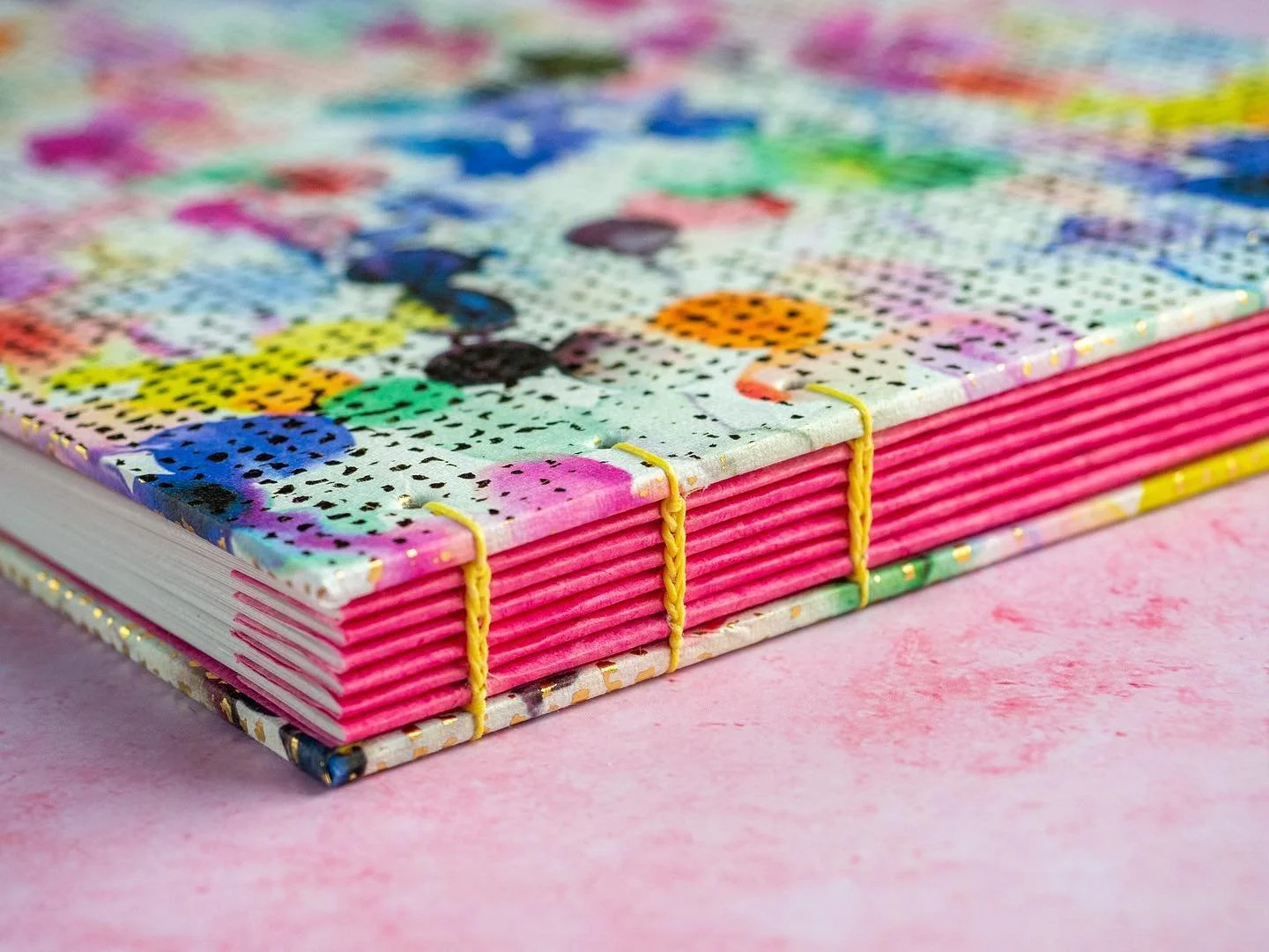 A fun and colourful baby book I made last year. 🎈 I&rsquo;ve been a bit quiet as usual for this time of year as I&rsquo;ve been busy working on my accounts and taxes 😩 I&rsquo;m almost finished now though so I can get back to some making!
.
#Coptic