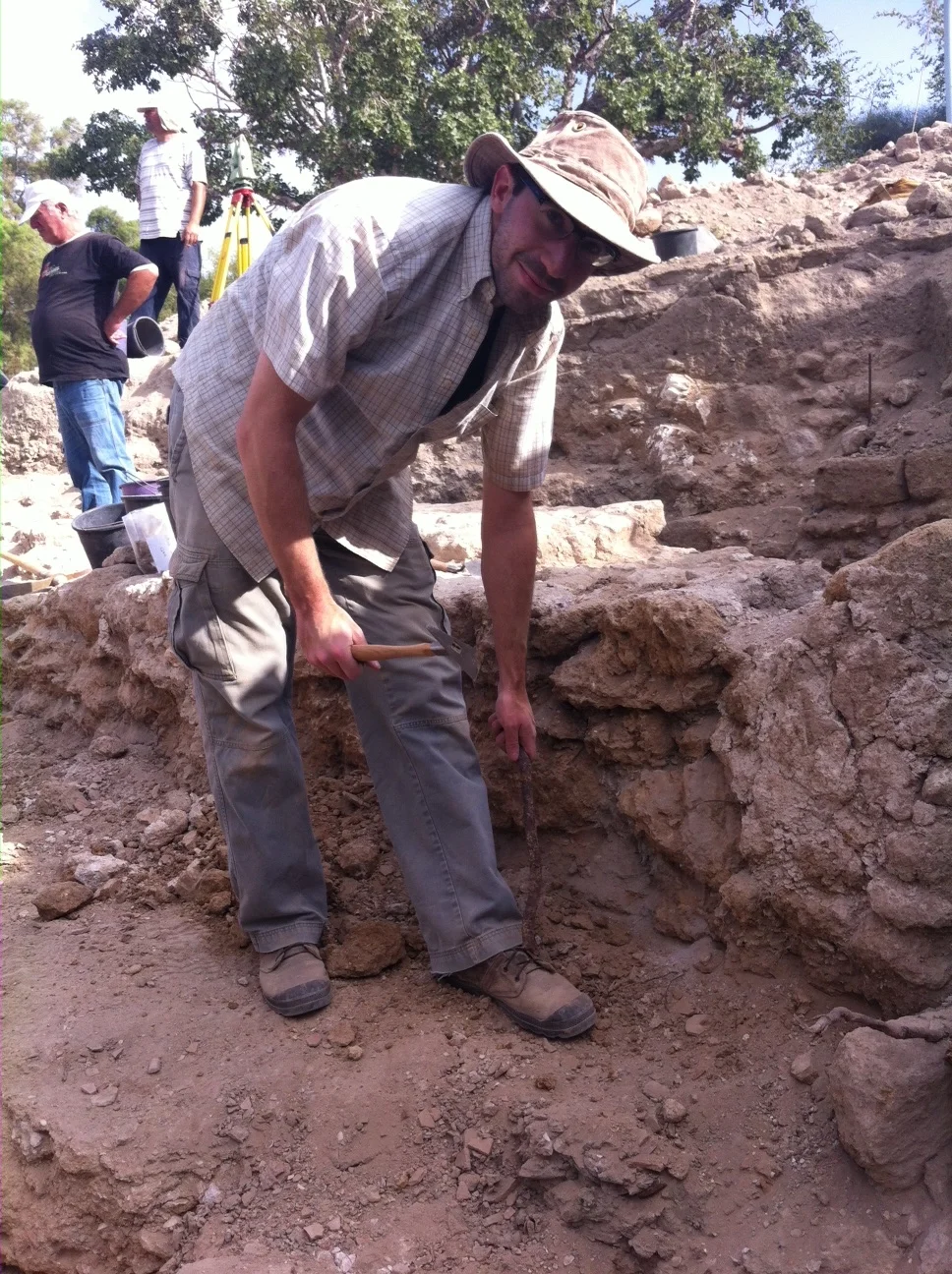 Shimi -- happy and back in the dirt after passing his comprehensive exams