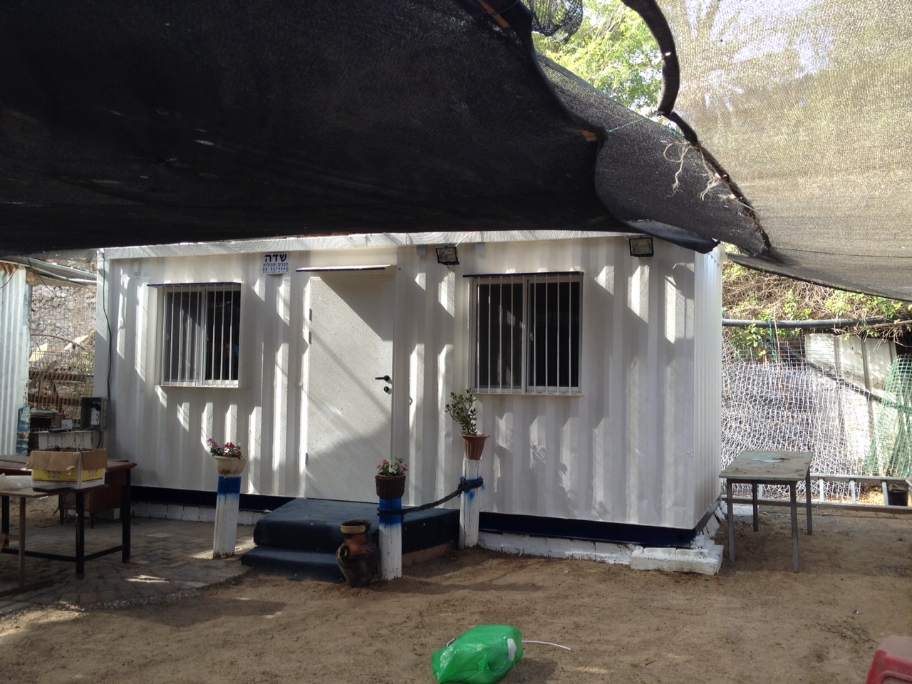 Mobile office which replaced Container 9A
