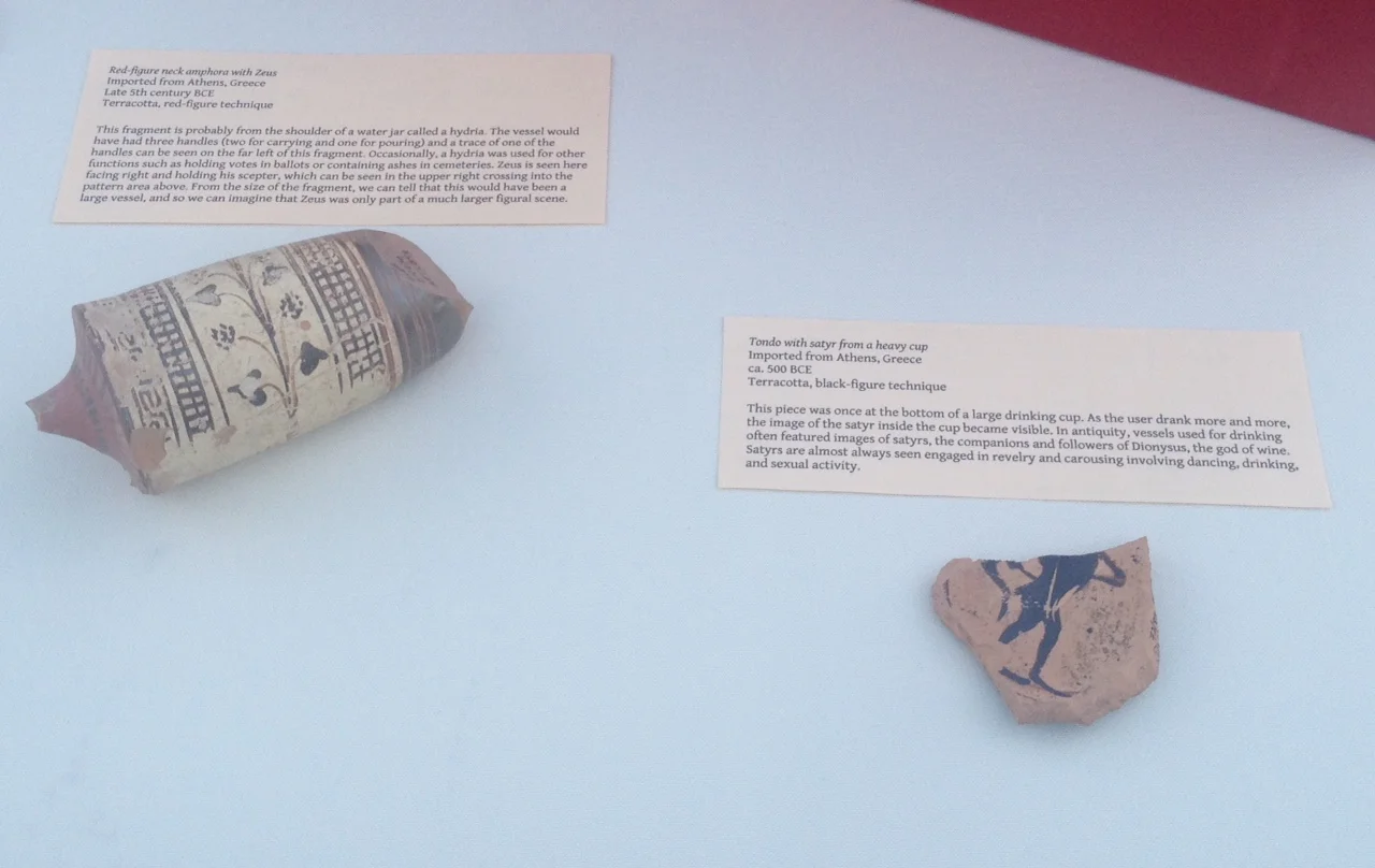 Greek pottery found during excavation