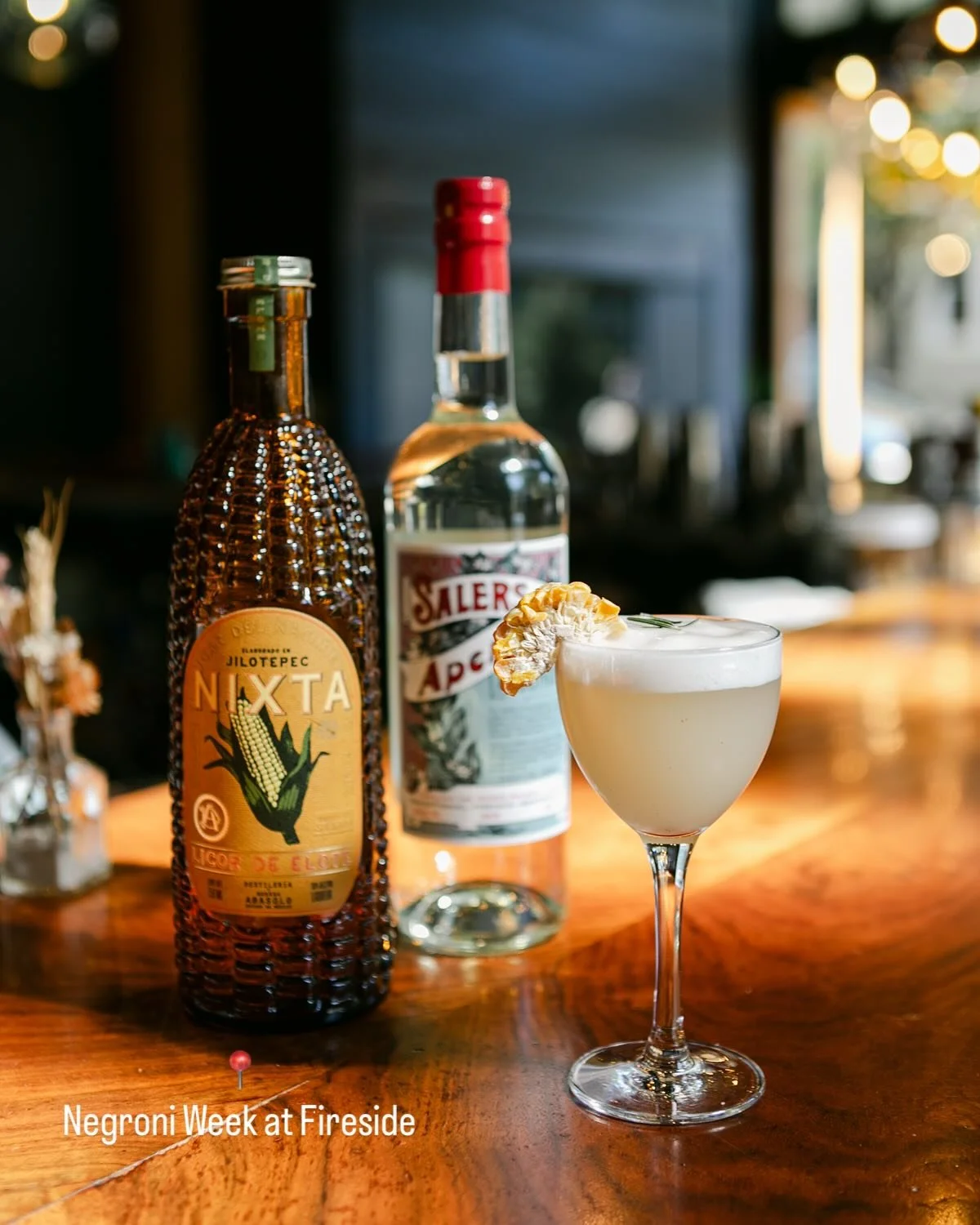 🍊 NEGRONI WEEK IS HERE!
Three not-to-be-missed cocktail creations from our talented bar staff, available through Sunday, Sept 28.

🌽 A CORNY DAD JOKE Corn-infused Altos Reposado, Nixta corn liqueur, and aromatic rosemary foam

🍫 GOLDEN TICKET
Choc