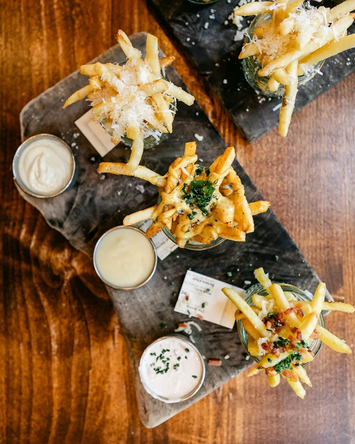 GIRL DINNER THIS WEEK! Our FRY FLIGHT&nbsp;and&nbsp;GRILLED CAESAR&nbsp;are the dynamic duo of GIRL DINNER, crafted by&nbsp;LEX, our talented lead line cook.

FRY FLIGHT&nbsp;&mdash; Truffle Fries with Parmesan &amp; Garlic Aioli, Cajun Fries with Ch