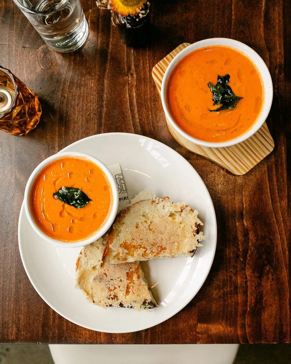 THE ULTIMATE COMFORT DUO IS HERE 🍅🧀

When the days get cold and the season gets busy, sometimes the only reasonable response is soup, grilled cheese, and a seat by the fire.&nbsp;

Parmesan-crusted grilled sourdough filled with aged white cheddar a