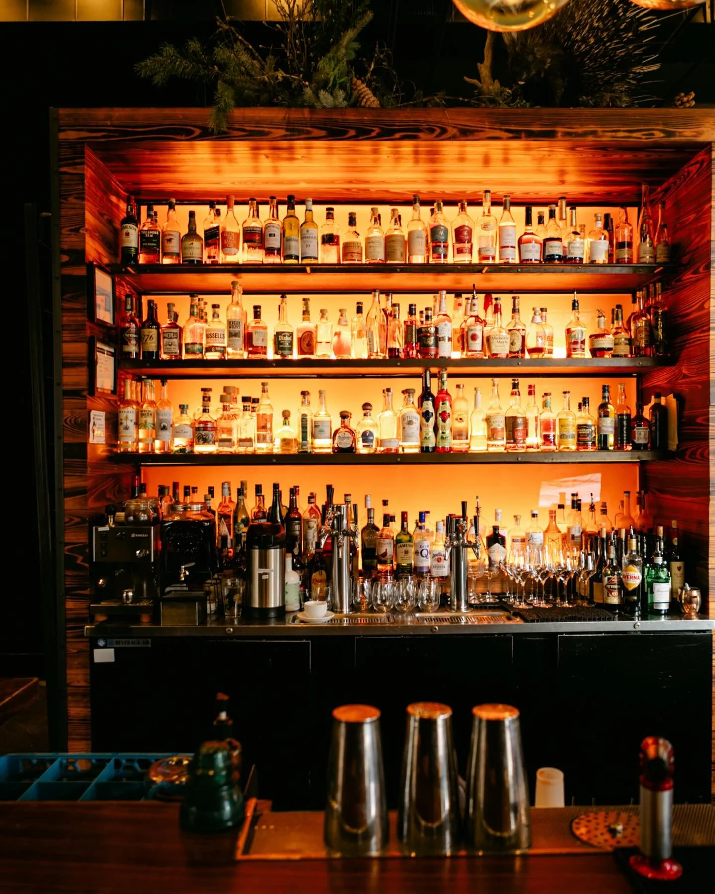 Rainy days are better spent inside with a good meal and a great cocktail.
If you&rsquo;ve still got friends or family in town, come join us around the bar and let us handle the food and drinks. 🥃 🔥