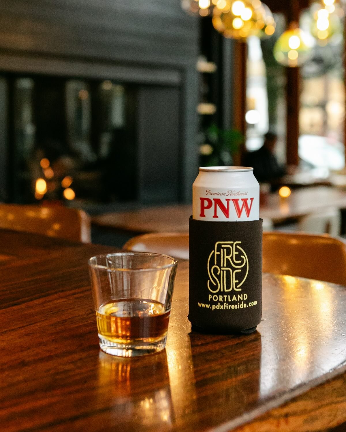 A little Fireside throwback. 🔥
We discovered a box of vintage Fireside koozies and decided they deserved a proper comeback.
Each koozie comes with:
&bull; a 16 oz PNW Lager
&bull; a neat pour of whiskey or tequila
All for&nbsp;$12.
Only&nbsp;100 ava