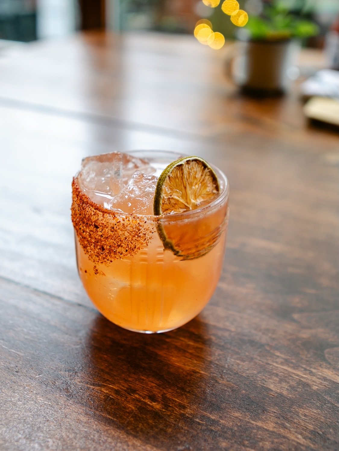 Meet your spring margarita: THE RHUBARBARITA 🌶️🍹

Blanco tequila, Ancho Reyes, Ferrand Dry Cura&ccedil;ao, and house-made rhubarb agave, lifted with lime and layered with habanero and mole bitters.

A little sweet, a little tart, and just the right